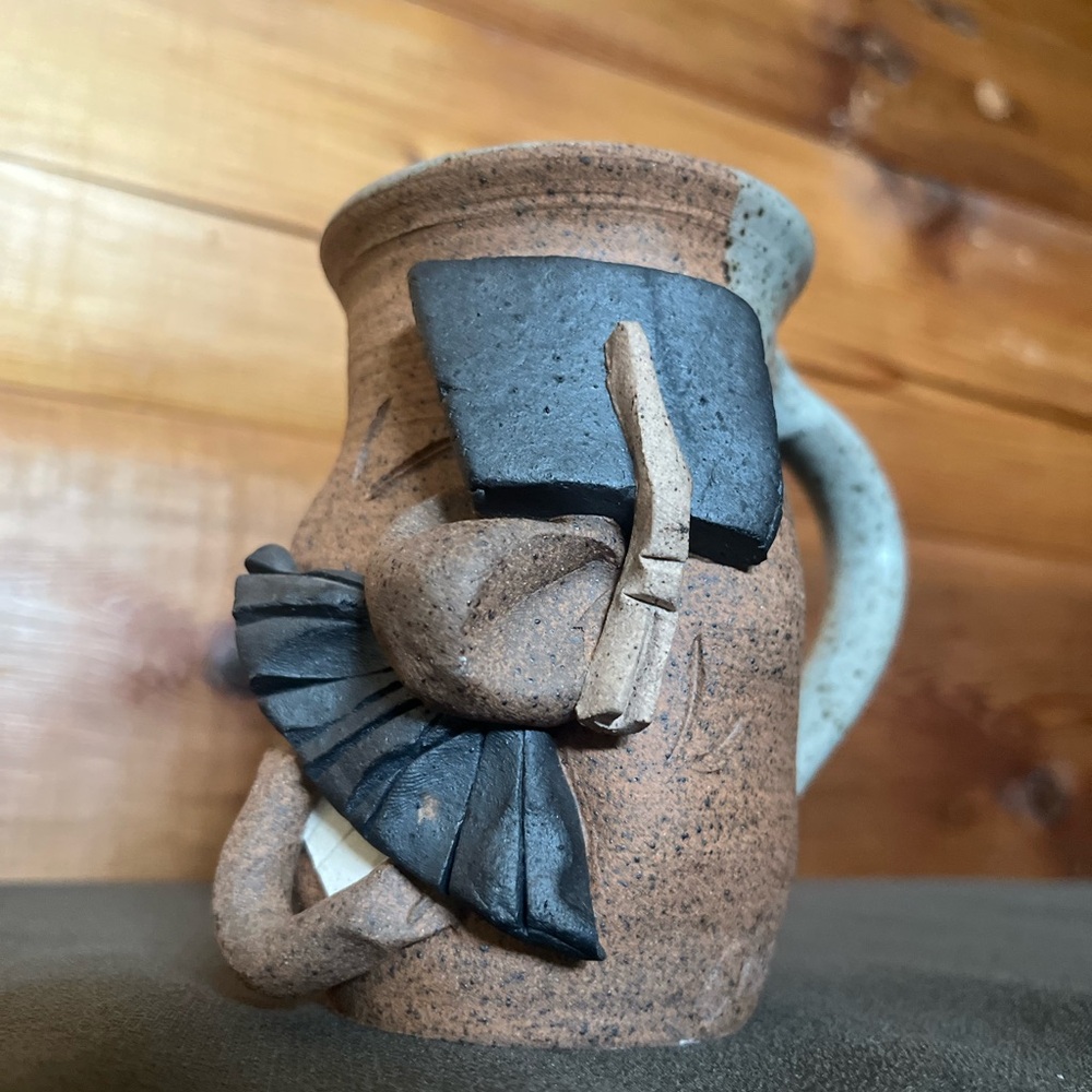 Graduation Cap Pottery Mug